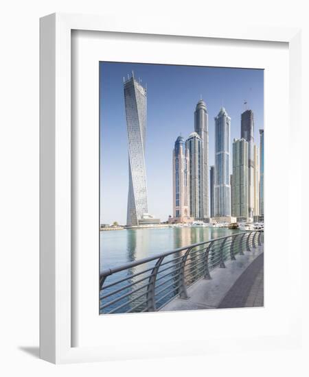 Dubai Marina, Dubai, United Arab Emirates-Jon Arnold-Framed Photographic Print