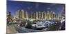 Dubai Marina, Night Photography, Yachts, Tower, Hotels-Axel Schmies-Mounted Photographic Print