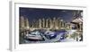 Dubai Marina, Night Photography, Yachts, Tower, Hotels-Axel Schmies-Framed Photographic Print