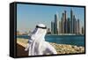 Dubai Marina. Uae-Alan64-Framed Stretched Canvas