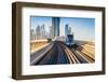 Dubai Metro. A View of the City from the Subway Car-Alan64-Framed Photographic Print