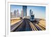 Dubai Metro. A View of the City from the Subway Car-Alan64-Framed Photographic Print
