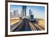 Dubai Metro. A View of the City from the Subway Car-Alan64-Framed Photographic Print