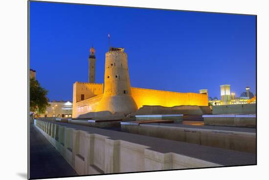 Dubai Museum and Minaret, the Oldest Building in Dubai, Dubai, United Arab Emirates, Middle East-Christian Kober-Mounted Photographic Print