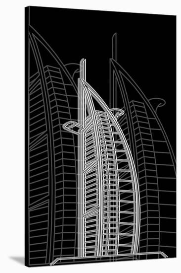 Dubai Night-Cristian Mielu-Stretched Canvas