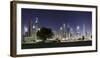 Dubai, Skyline at Night, Dubai Marina, United Arab Emirates-Axel Schmies-Framed Photographic Print