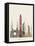 Dubai Skyline Poster-paulrommer-Framed Stretched Canvas