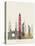Dubai Skyline Poster-paulrommer-Stretched Canvas
