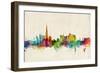 Dubai Skyline-Michael Tompsett-Framed Premium Giclee Print