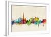 Dubai Skyline-Michael Tompsett-Framed Art Print