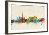 Dubai Skyline-Michael Tompsett-Framed Art Print