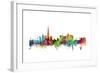 Dubai Skyline-Michael Tompsett-Framed Art Print