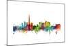 Dubai Skyline-Michael Tompsett-Mounted Art Print