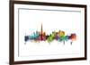 Dubai Skyline-Michael Tompsett-Framed Art Print