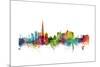 Dubai Skyline-Michael Tompsett-Mounted Art Print