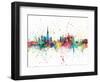 Dubai Skyline-Michael Tompsett-Framed Art Print