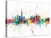 Dubai Skyline-Michael Tompsett-Stretched Canvas