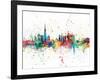 Dubai Skyline-Michael Tompsett-Framed Art Print