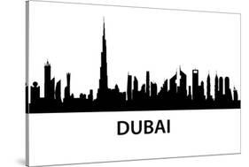 Dubai Skyline-unkreatives-Stretched Canvas