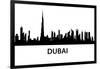 Dubai Skyline-unkreatives-Framed Art Print