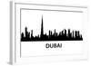 Dubai Skyline-unkreatives-Framed Art Print