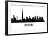 Dubai Skyline-unkreatives-Framed Art Print