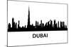 Dubai Skyline-unkreatives-Mounted Art Print