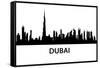 Dubai Skyline-unkreatives-Framed Stretched Canvas