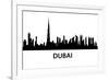 Dubai Skyline-unkreatives-Framed Art Print