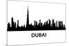 Dubai Skyline-unkreatives-Mounted Art Print