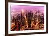 Dubai UAE - At Night-Philippe HUGONNARD-Framed Photographic Print