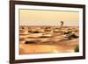 Dubai UAE - Sand Dunes Sunset-Philippe HUGONNARD-Framed Photographic Print