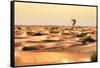 Dubai UAE - Sand Dunes Sunset-Philippe HUGONNARD-Framed Stretched Canvas