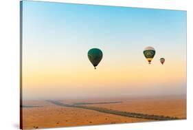 Dubai UAE - Sky View at Sunrise-Philippe HUGONNARD-Stretched Canvas