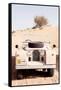 Dubai UAE - Vintage Land Rover-Philippe HUGONNARD-Framed Stretched Canvas