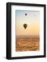 Dubai UAE - Wonderful Hot Air Balloons Sunrise-Philippe HUGONNARD-Framed Photographic Print