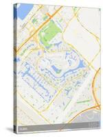 Dubai, United Arab Emirates Map-null-Stretched Canvas