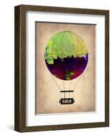 Dublin Air Balloon-NaxArt-Framed Art Print