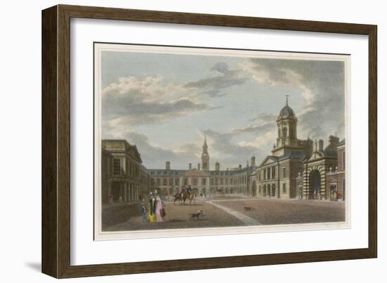 Dublin Castle 1817-null-Framed Art Print