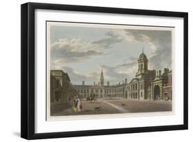 Dublin Castle 1817-null-Framed Art Print