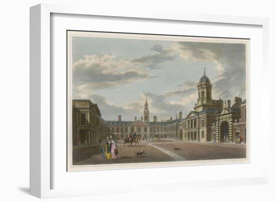 Dublin Castle 1817-null-Framed Art Print