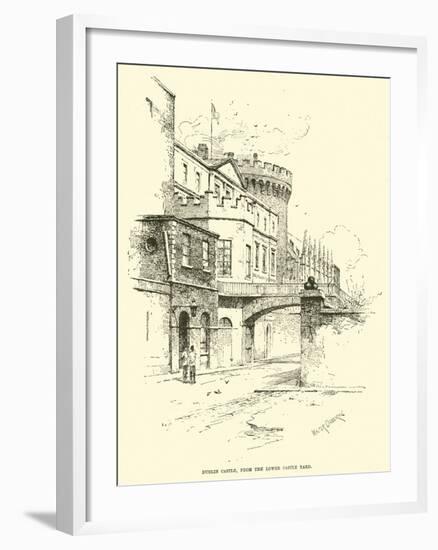 Dublin Castle, from the Lower Castle Yard-null-Framed Giclee Print