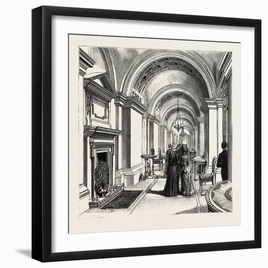 Dublin Castle, Ireland, the Corridor, 1888-null-Framed Giclee Print