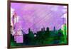 Dublin City Skyline-NaxArt-Framed Art Print