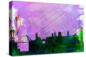 Dublin City Skyline-NaxArt-Stretched Canvas