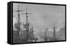 Dublin Docks and the Customs House, 1860S-John Payne Jennings-Framed Stretched Canvas