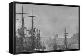 Dublin Docks and the Customs House, 1860S-John Payne Jennings-Framed Stretched Canvas