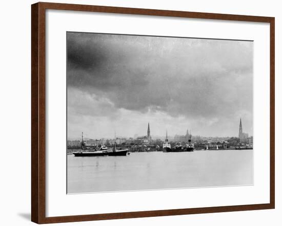 Dublin Harbour 1930S-null-Framed Photographic Print