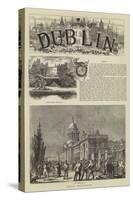 Dublin Illustrated-null-Stretched Canvas