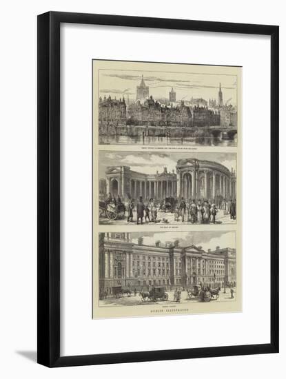 Dublin Illustrated-Henry William Brewer-Framed Giclee Print